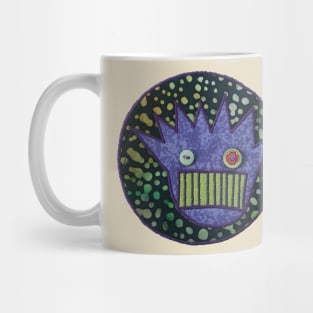 Stitched Appearance Button Eyed Boog Mug